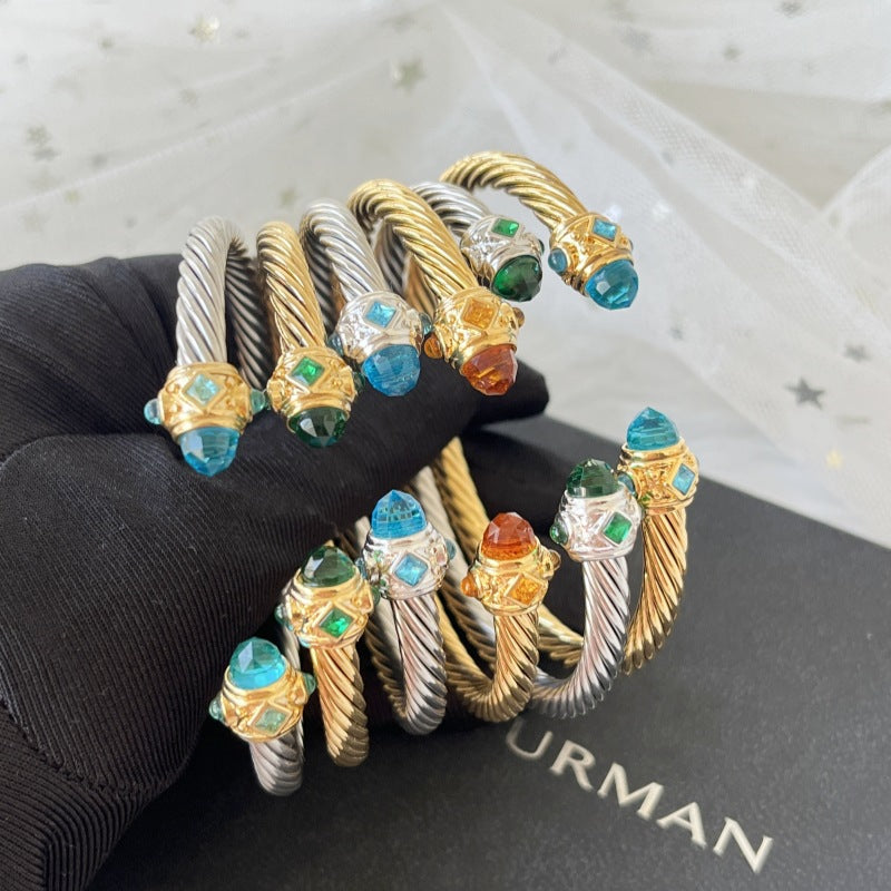 David Yurman Color Diamond Open Bangle