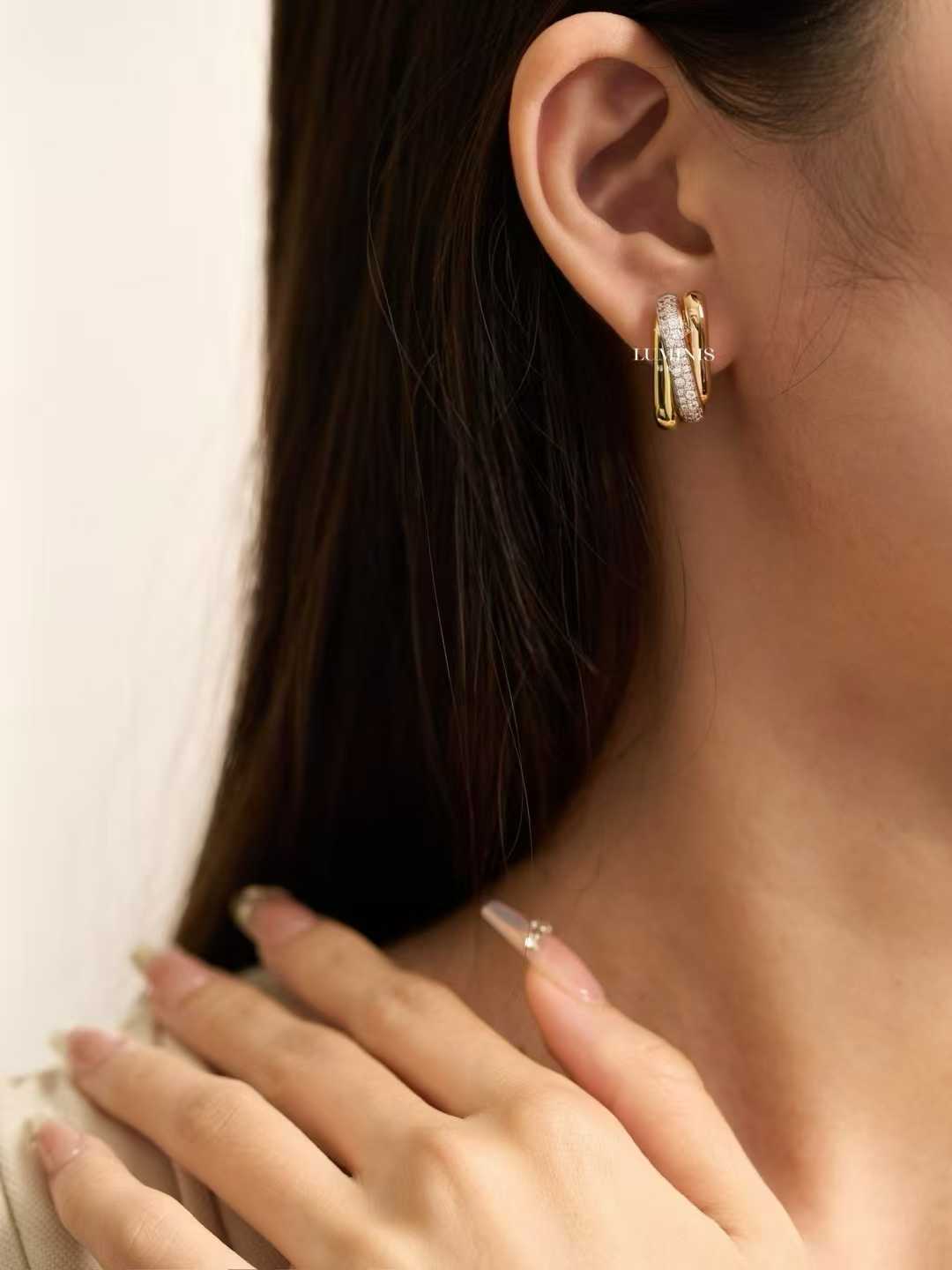 Lux Cartier Trinity Earrings