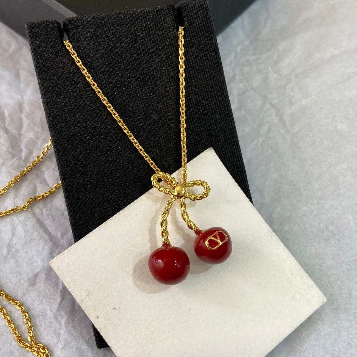 Valentino Red Cherry Necklace